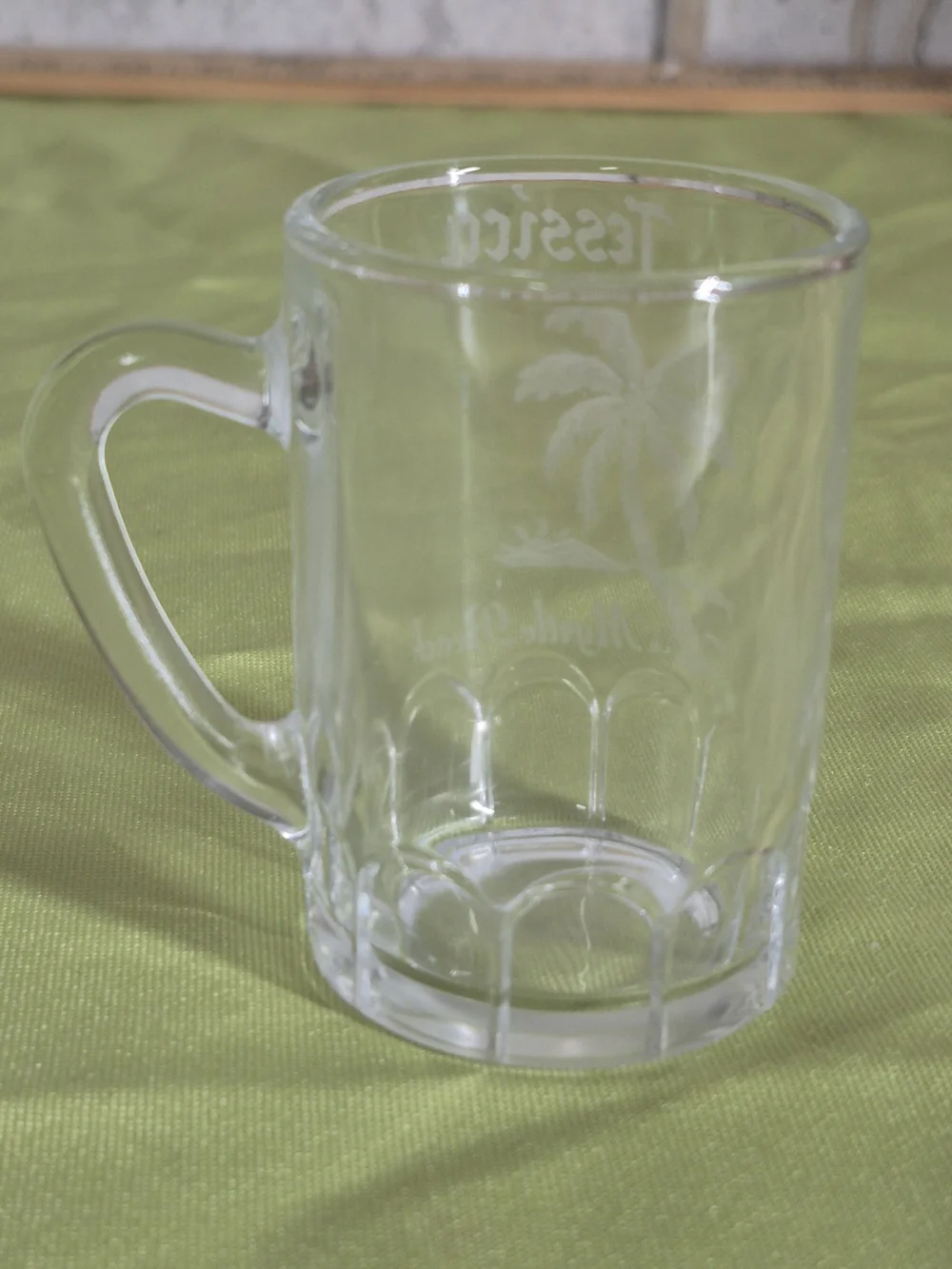 Personalized Clear Glass Mug - 'Jessica' Myrtle Beach